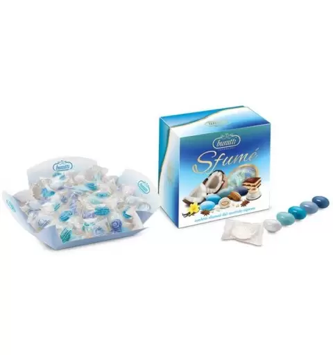 CONFETTI BURATTI TENEREZZE SFUMÉ CELESTI 500 GR INCARTATI SINGOLARMENTE