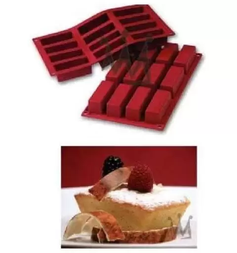 STAMPO IN SILICONE CAKE RETTANGOLARI 3D