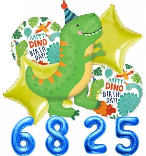 BOUQUET PALLONCINI FOIL N.3 DINOMITE T-REX
