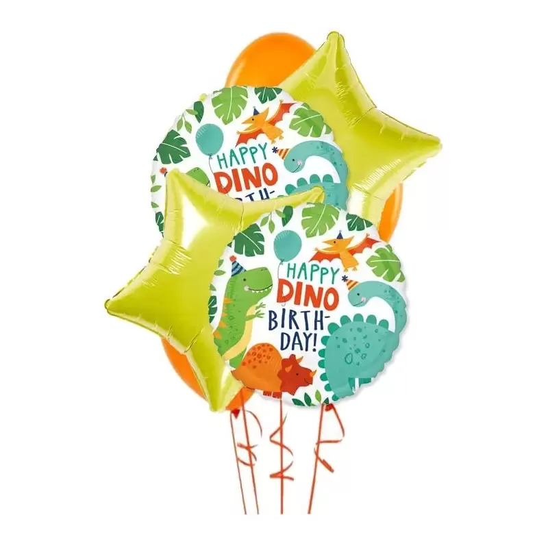 BOUQUET PALLONCINI N.9 DINOMITE DINOSAURI