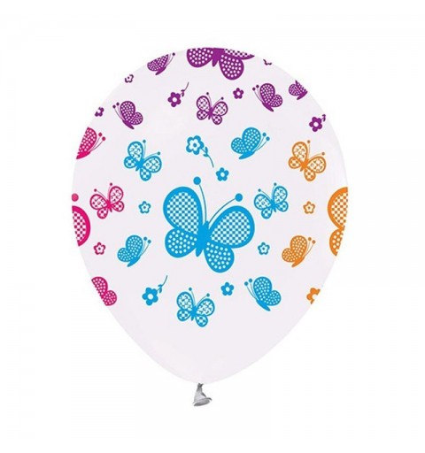 Palloncini in Lattice grafica Farfalle Butterfly 1 conf da 5pz GZ-MOT5