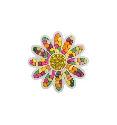 FIORE DI POLISTIROLO CON CONFETTI CRISPO FONDENTI