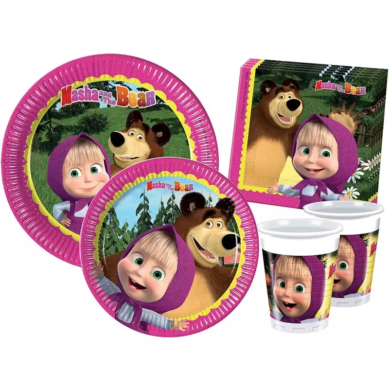 KIT MASHA E ORSO PER 24 BAMBINI