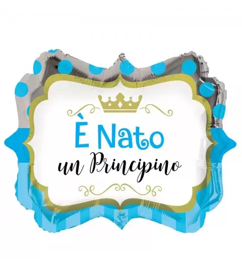PALLONCINO FOIL è NATO UN PRINCIPINO 46 CM - 995076-01