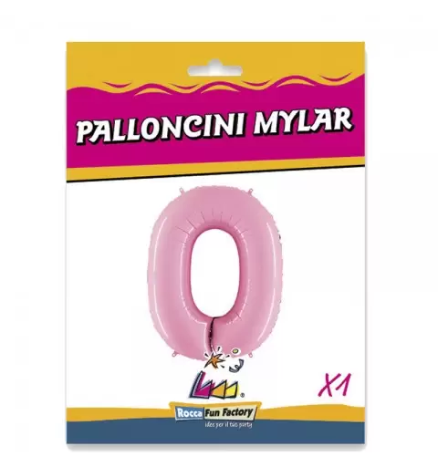 Palloncino numero 0 rosa 101 cm - RCP 0/01