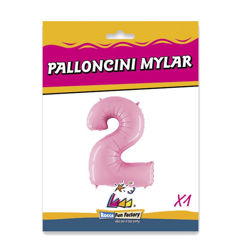 Palloncino numero 2 rosa 101 cm - RCP 2/01