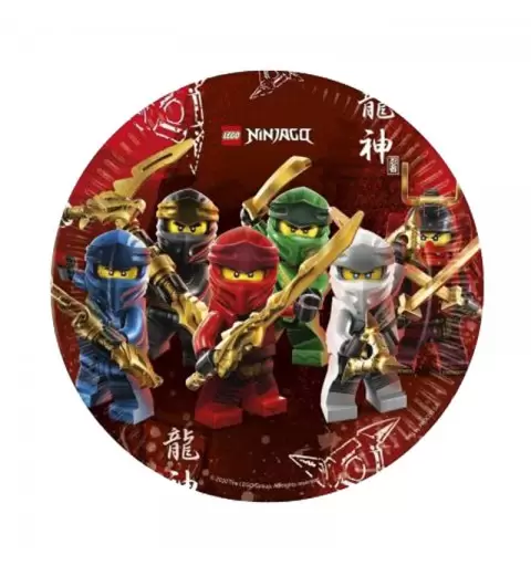 PIATTI LEGO NINJAGO NEW 23 CM IN CARTA PZ 8 - 200629015