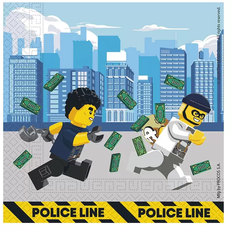 TOVAGLIOLI LEGO CITY IN CARTA 33 X 33 CM 20 PZ - 200626053