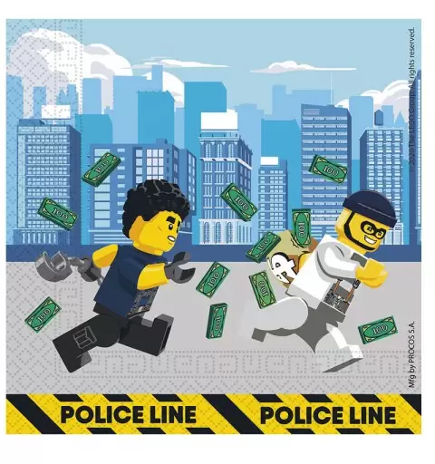 TOVAGLIOLI LEGO CITY IN CARTA 33 X 33 CM 20 PZ - 200626053