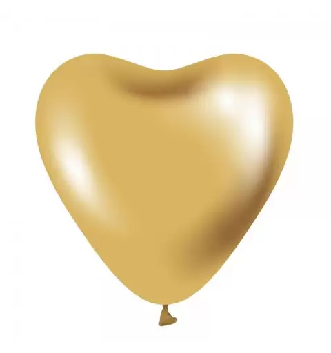 Palloncini Metallizzati oro platino Beauty & Charme cuore 30 cm / 12 pz 6 - CB-S6LZ