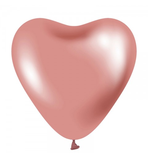 Palloncini Metallizzati rosa platino Beauty & Charme cuore 30 cm / 12 pz 6 - CB-S6LR