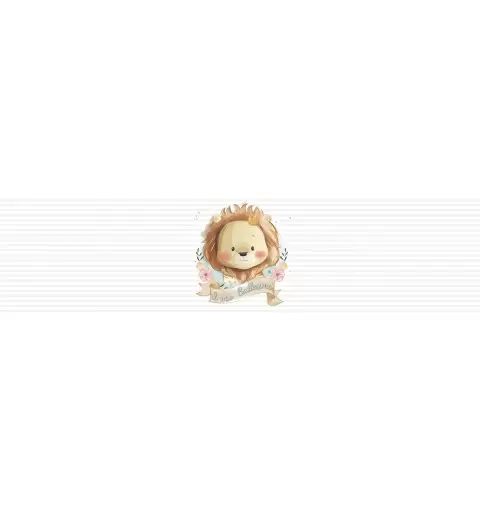 FASCETTA ADESIVA BATTESIMO LEONCINO LION