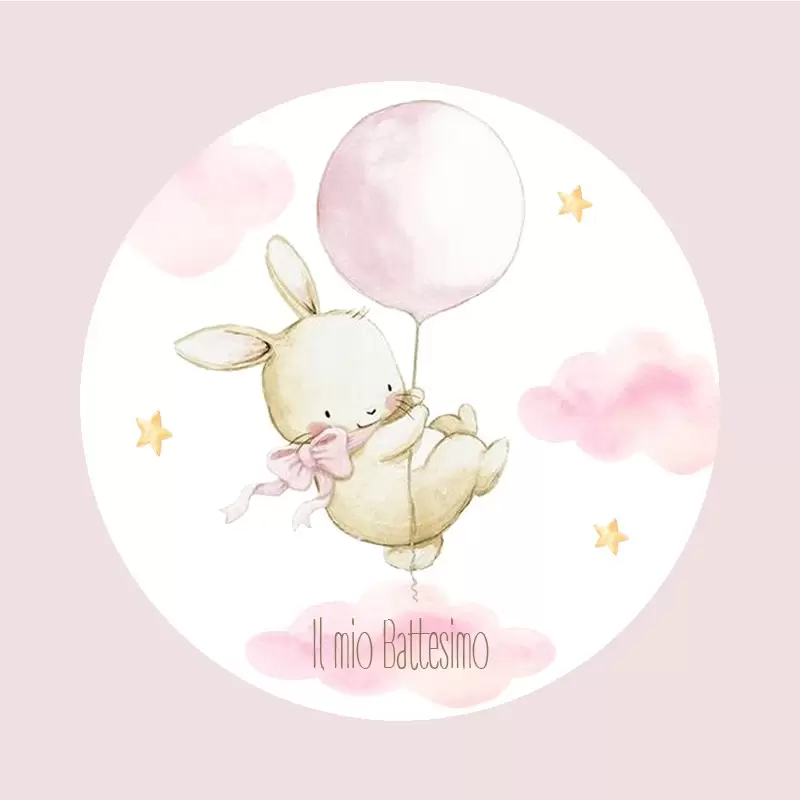 LECCA LECCA BATTESIMO CONIGLIETTA ROSA – 12 PZ