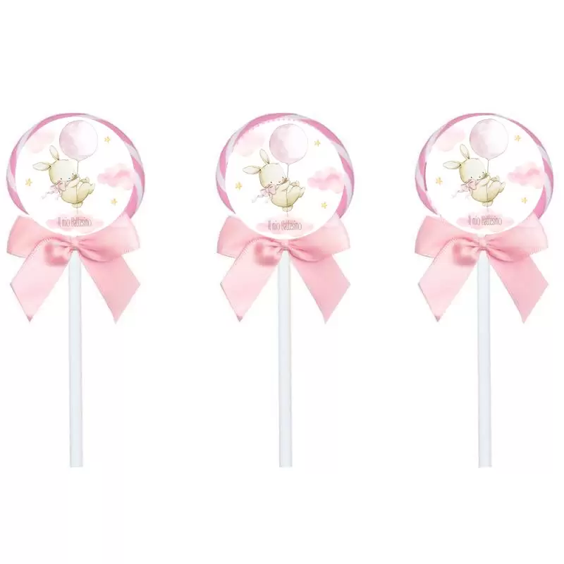 LECCA LECCA BATTESIMO CONIGLIETTA ROSA – 12 PZ
