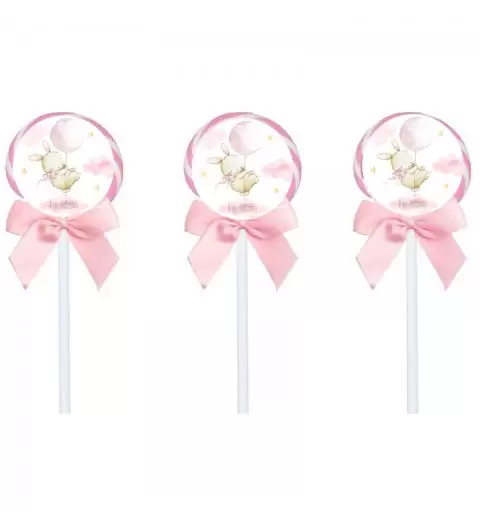 LECCA LECCA BATTESIMO CONIGLIETTA ROSA – 12 PZ