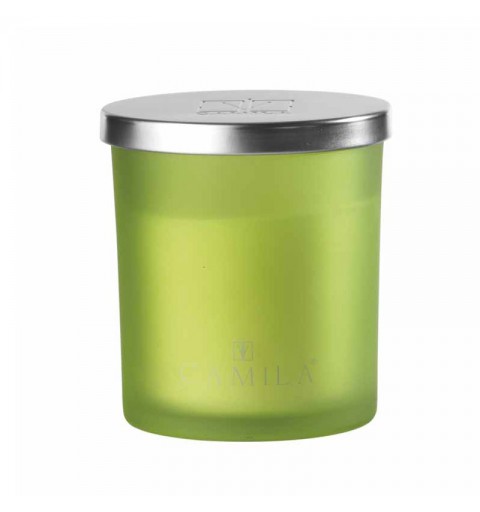 CANDELA PROFUMATA CAMILA  IN VASETTO DI VETRO 140G FRAGRANZA ALOE VERA CML24/806