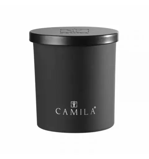 CANDELA PROFUMATA CAMILA  IN VASETTO DI VETRO 140G FRAGRANZA LIQUIRIZA CML24/816