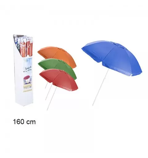 OMBRELLONE DA SPIAGGIA IN VARI COLORI 160 CM - 106097