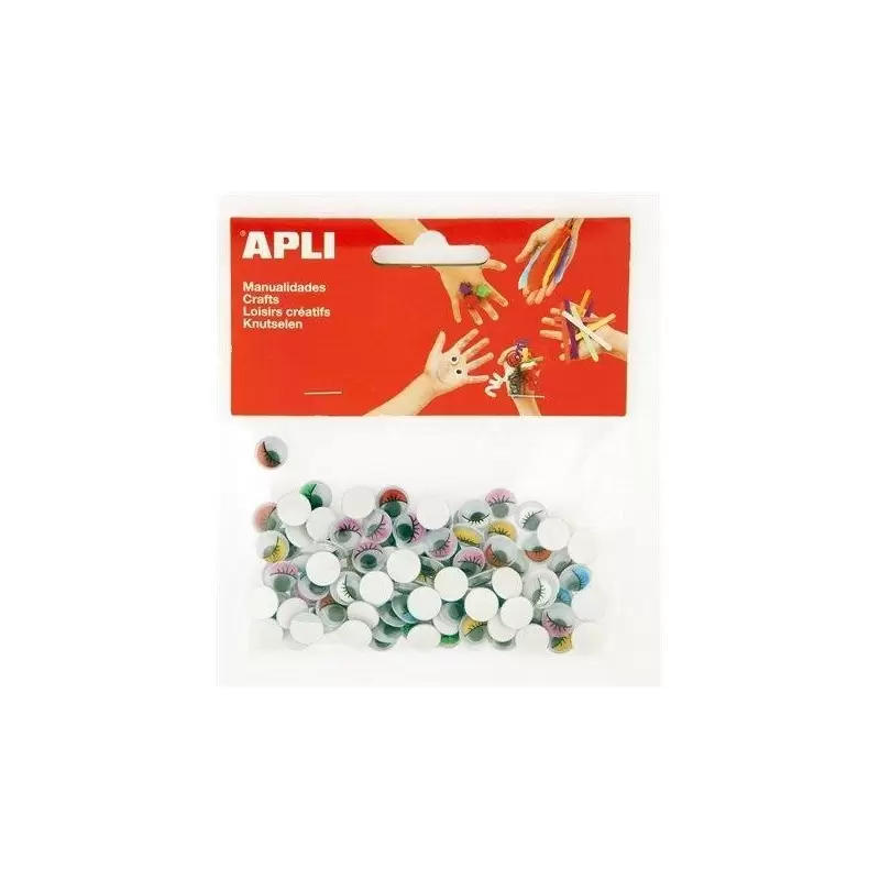 100 OCCHI COLORATI MOBILI ADESIVI 13265