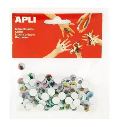 100 OCCHI COLORATI MOBILI ADESIVI 13265