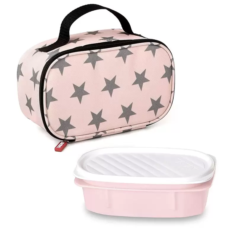 SET PRANZO URBAN FOOD MINI STARS 1 BORSA ERMETICA + 1 CONTENITORE PER ALIMENTI OVALE DA 0,5 L - 11681.06
