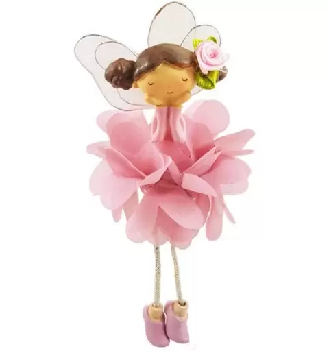 FATINA DECORATIVA ROSA DA 8 CM