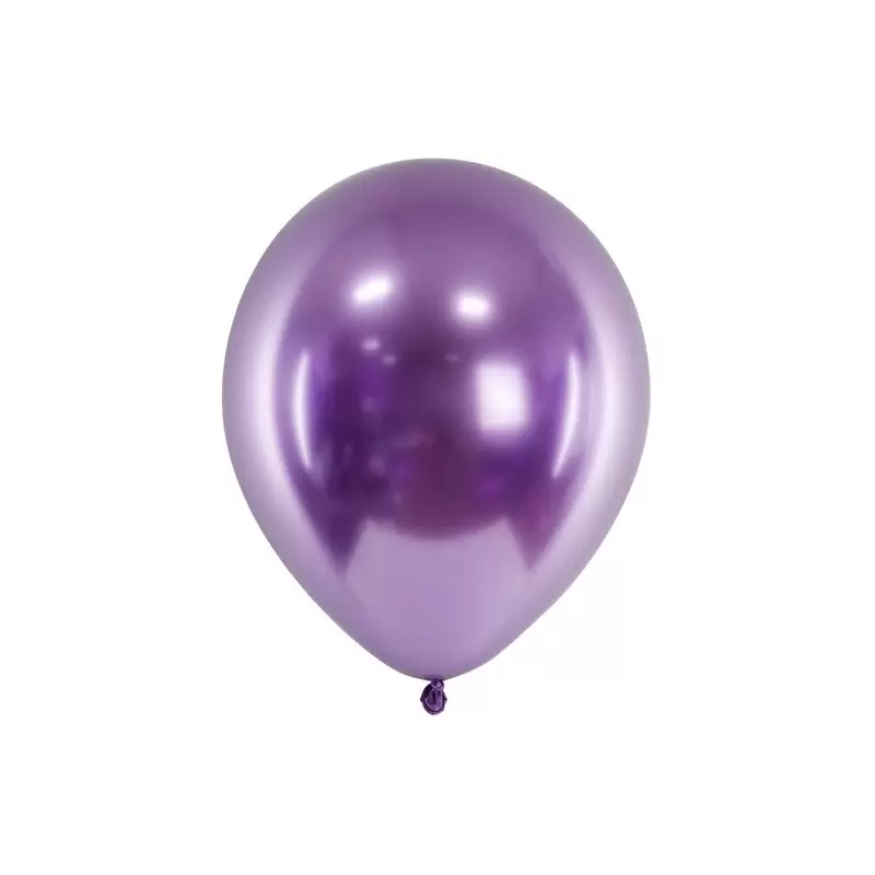 50 PALLONCINI VIOLA LUCIDO METAL