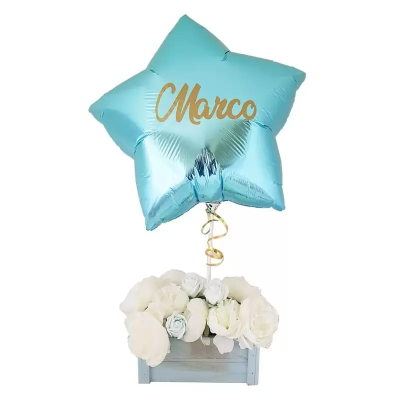 CENTROTAVOLA FLOREALE CON FOIL PERSONALIZZABILE