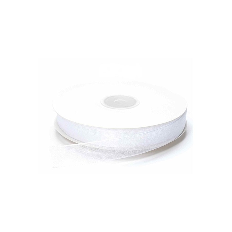 NASTRINO BIANCO ORGANZA 10 MM X 50 M - 1 ROTOLO