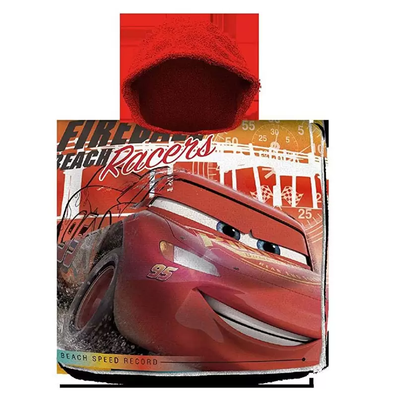 PONCHO DA SPIAGGIA IN COTONE CARS - WD20239
