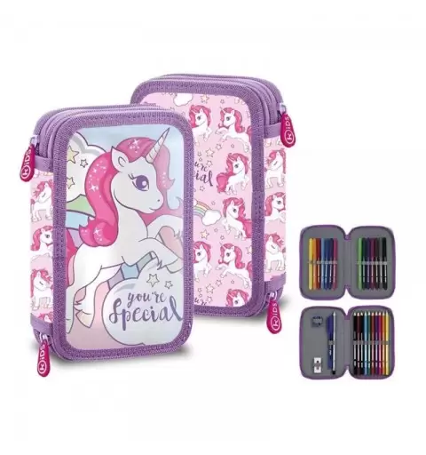 ASTTUCCIO 2 ZIP UNICORNO YOU\'RE SPECIAL - KL10155