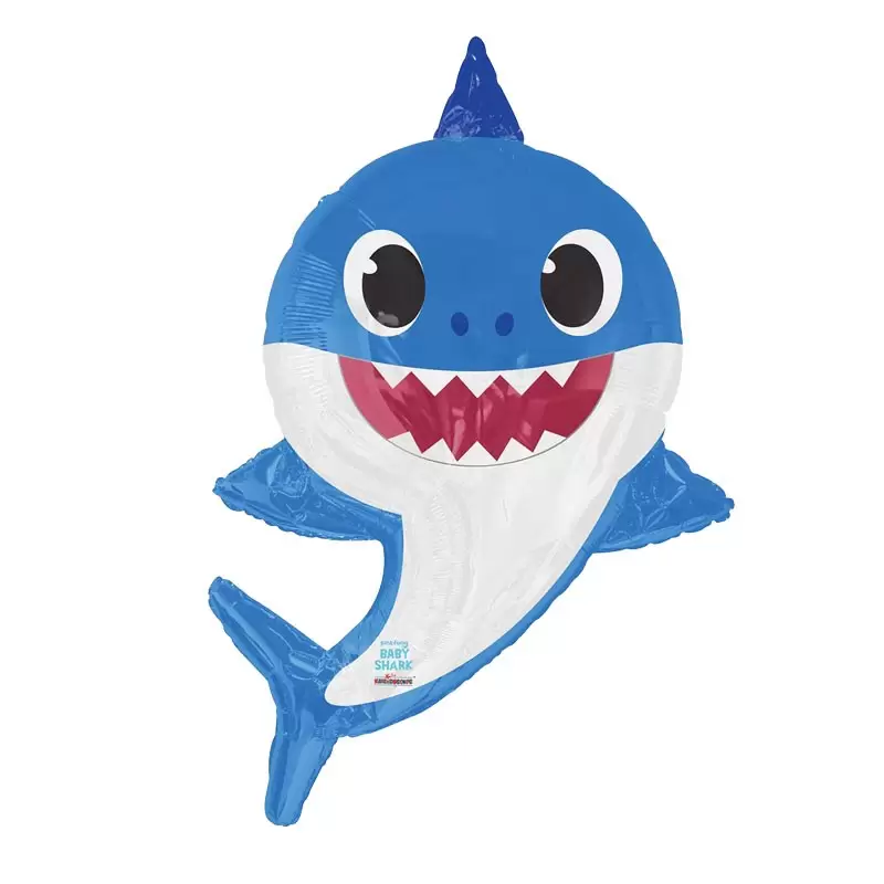 PALLONCINO MAYLAR SUPER SHAPE SAGOMA PAPA SHARK 28 - 28791-28