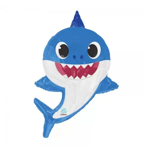 PALLONCINO MAYLAR SUPER SHAPE SAGOMA PAPA SHARK 28 - 28791-28