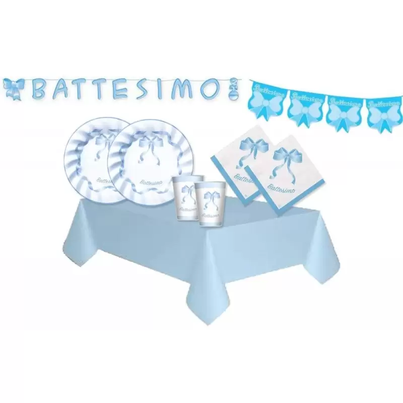 KIT N.17 BATTESIMO SONAGLIO CELESTE