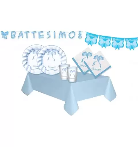 KIT N.17 BATTESIMO SONAGLIO CELESTE