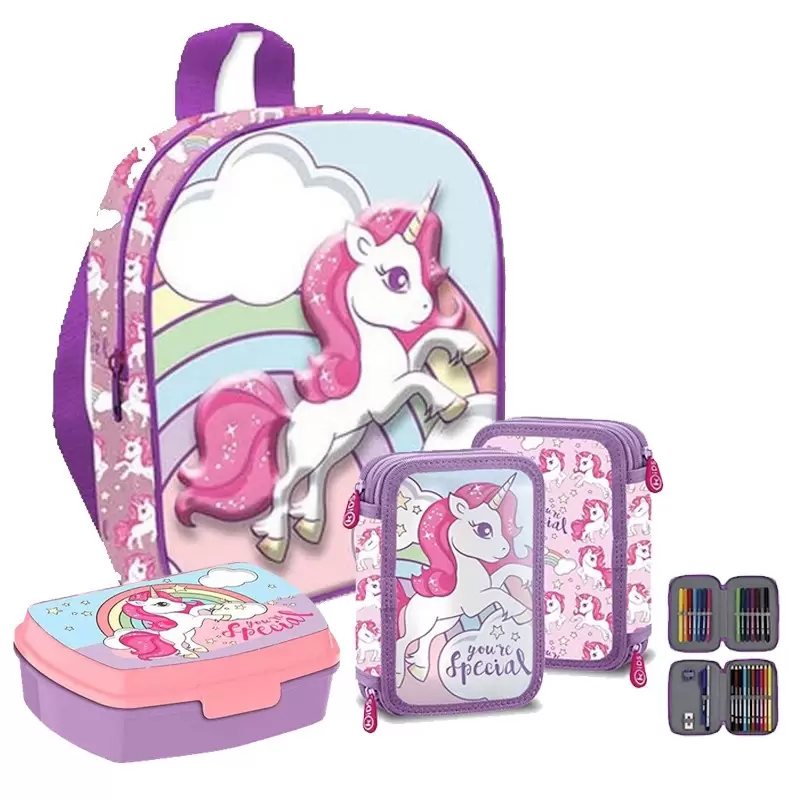 SET SCUOLA UNICORNO 3D