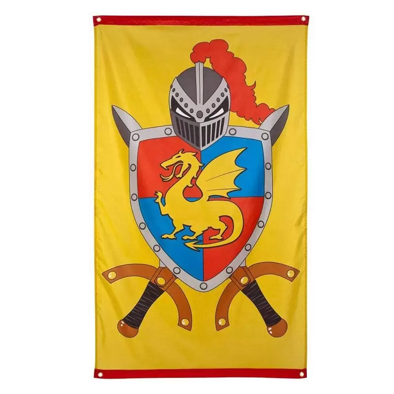 DECORAZIONE MURALE CAVALIERI MEDIOEVALI 90 X 150 CM - 44008