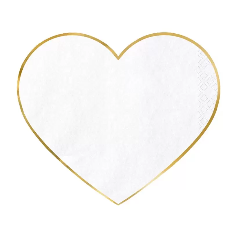 TOVAGLIOLI CUORE 14,5 X 1,5 CM 20 PZ - SPK12-019ME
