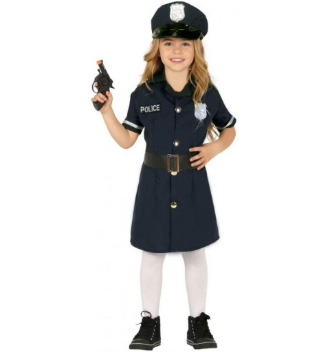 My Other Me Costume da Poliziotta Bambina Carnevale Divisa Poliziotto  Polizia