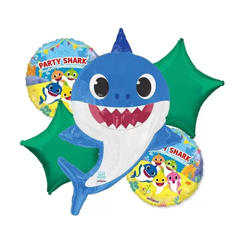 BOUQUET DI PALLONCINI PAPÀ SHARK N.2