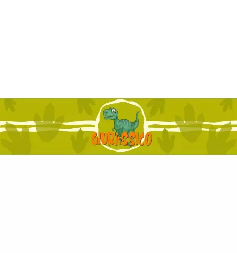 Etichetta adesiva dinosauri