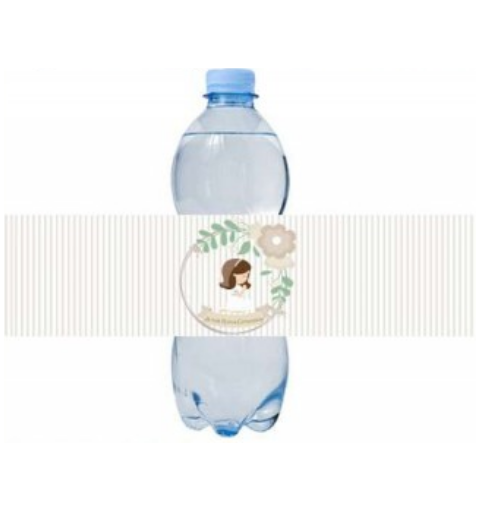 12 FASCETTE ADESIVE PRIMA COMUNIONE BIMBA CREMA