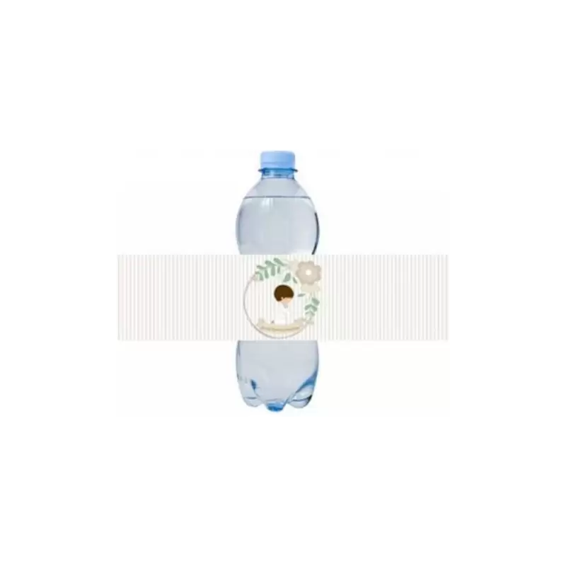 12 FASCETTE ADESIVE PRIMA COMUNIONE BAMBINO CREMA