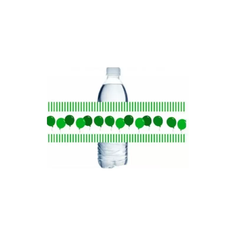 12 FASCETTE ADESIVE GREEN PARTY