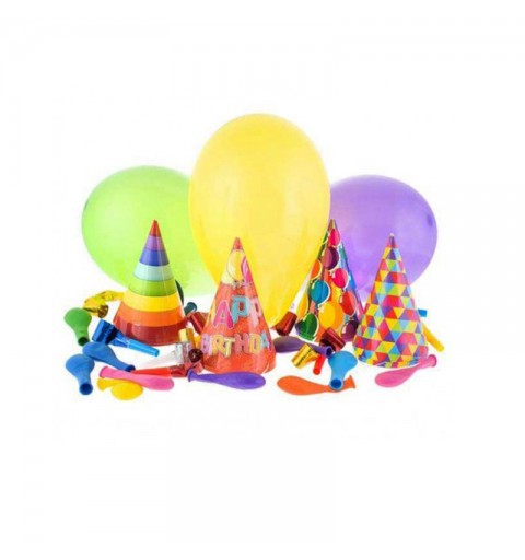 Assortimento di cappellini ,trombette e palloncini - Party set PZ-BAL12