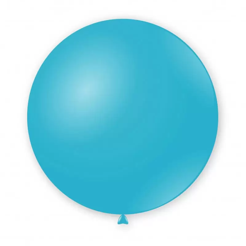 PALLONCINI IN LATTICE PASTELLO G150 CELESTE 46 15 - 38 CM 50 PZ