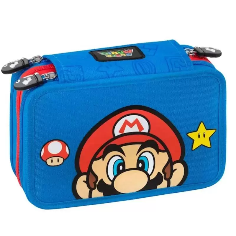 ASTUCCIO 3 ZIP SUPER MARIO - 62871