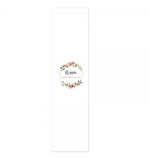 12 FASCETTE ADESIVE MATRIMONIO PRIMAVERA FLOREALE
