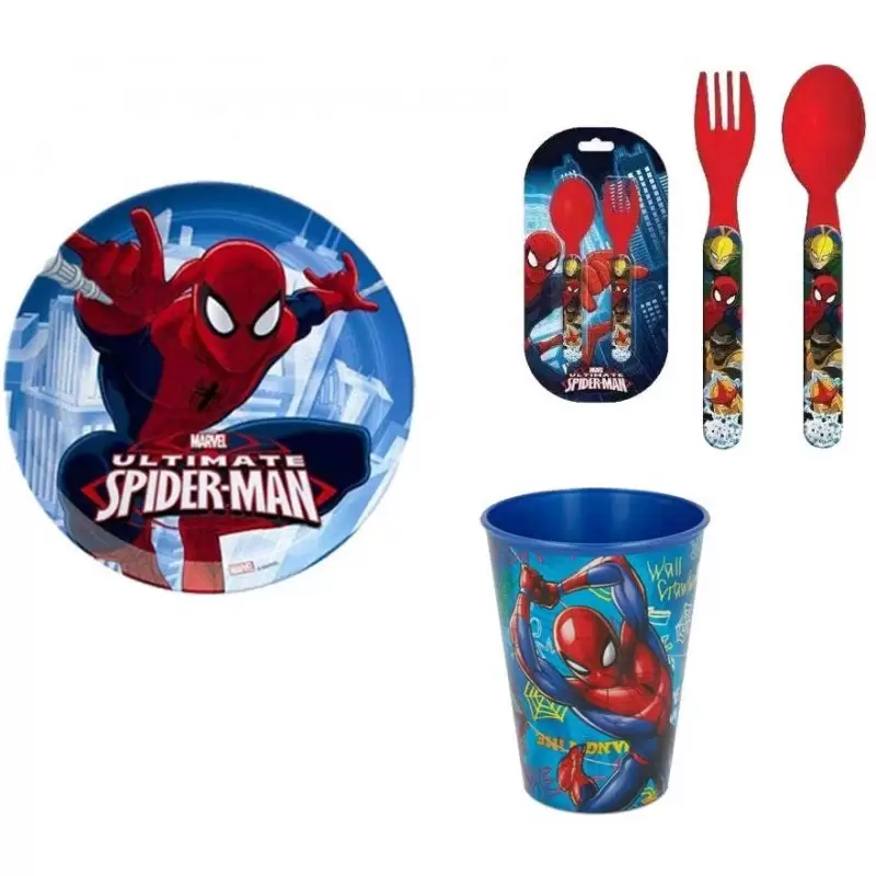 SET PRANZO SPIDERMAN N.1