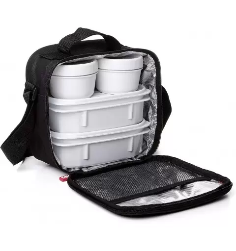 SET PRANZO PER ADULTI CON BORSA TERMICA E POSATE DI LEGNO